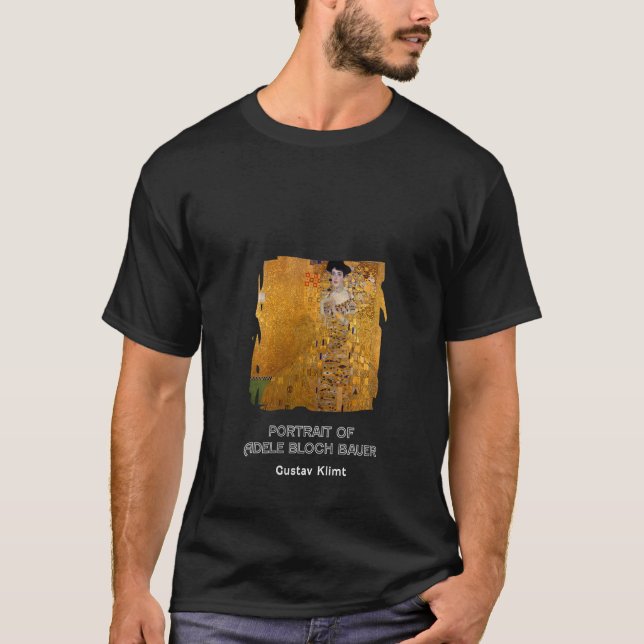 Camiseta retrato de mujer de Adele Bloch Bauer por Gustav K (Anverso)