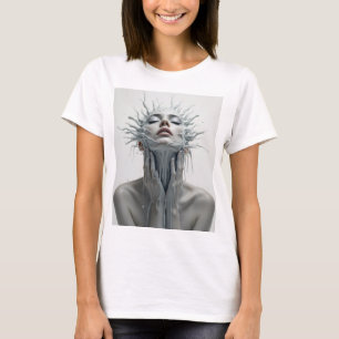 Camiseta Retrato de mujer de moda Bella Artes