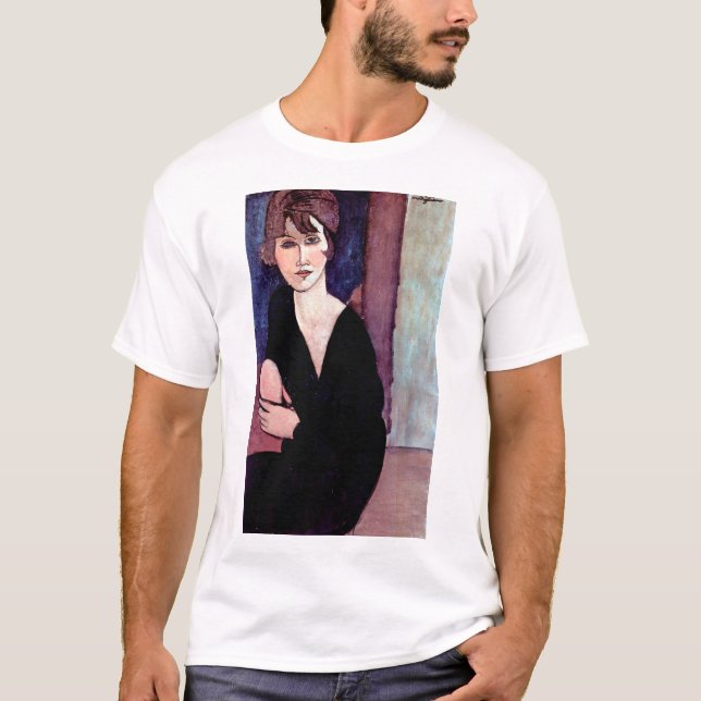 Camiseta Retrato de mujer, Modigliani (Anverso)
