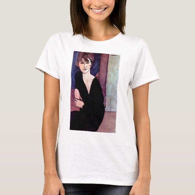 Camiseta Retrato de mujer, Modigliani (Anverso)