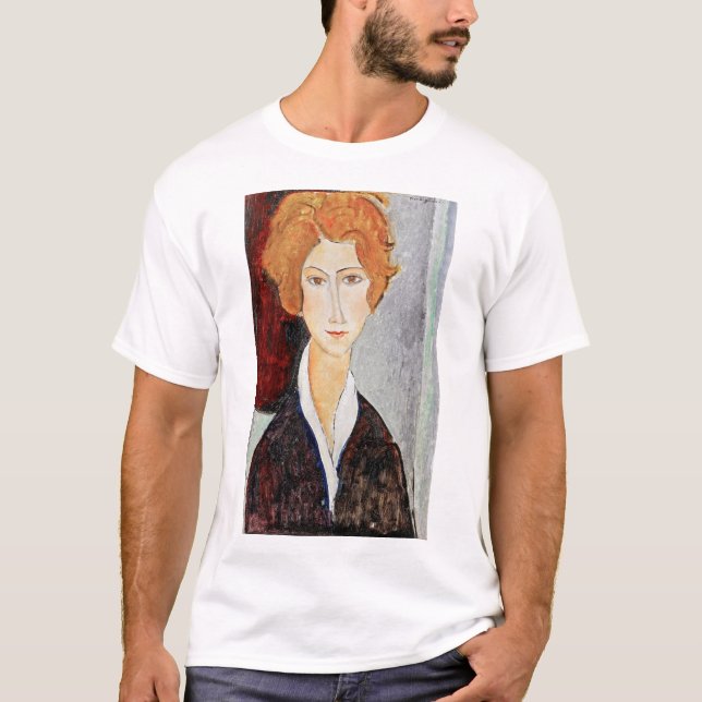 Camiseta Retrato de mujer, Modigliani (Anverso)
