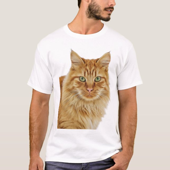 Camiseta Retrato de naranja Tabby (Anverso)