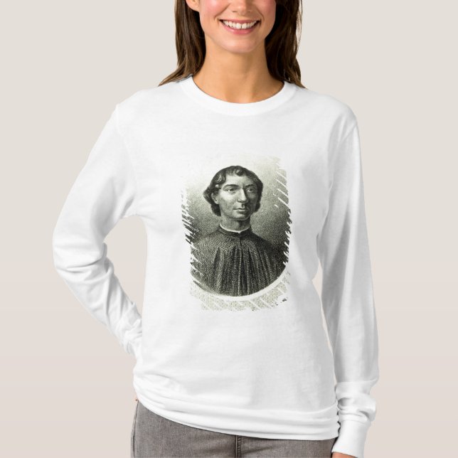 Camiseta Retrato de Niccolo Machiavelli (Anverso)