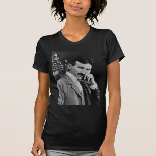 Camiseta Retrato de Nikola Tesla