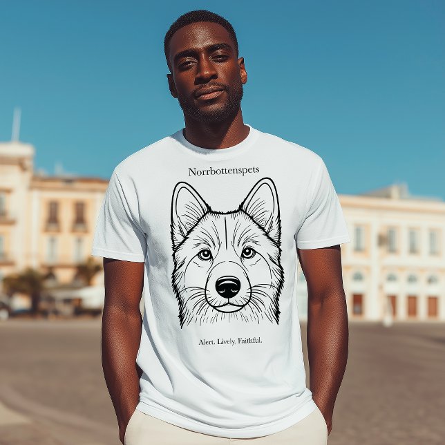 Camiseta Retrato de Norrbottenspets (Subido por el creador)