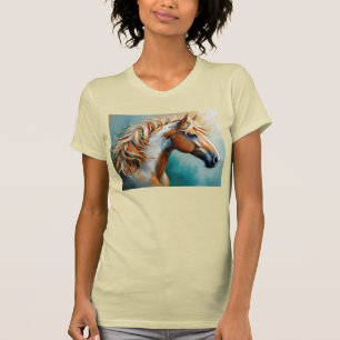 Camiseta Retrato de Palomino Paint Mustang