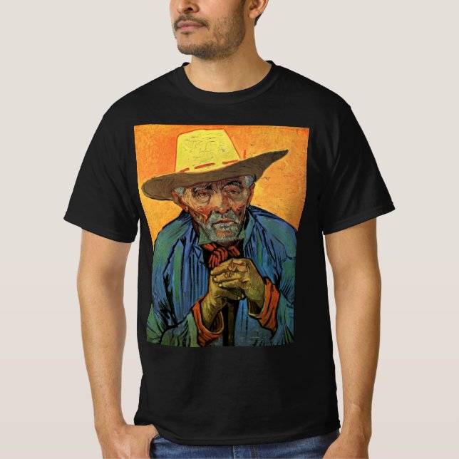 Camiseta Retrato de Patience Escalier por Vincent van Gogh (Anverso)