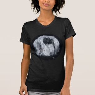 Camiseta Retrato de Pekín en Blanco y Negro