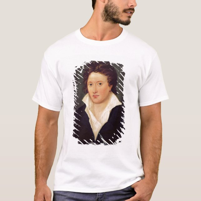 Camiseta Retrato de Percy Bysshe Shelley, 1819 (Anverso)