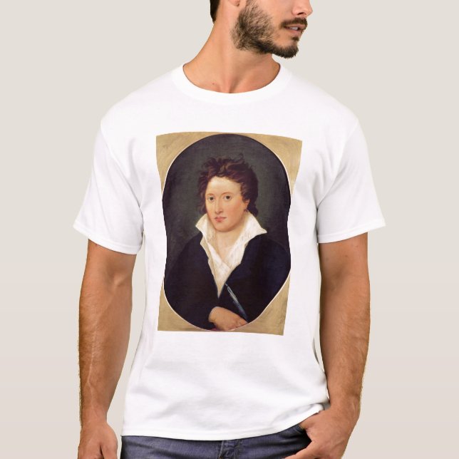 Camiseta Retrato de Percy Bysshe Shelley, 1819 (Anverso)