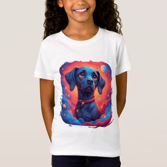 Camiseta Retrato de Perro Adorable (Anverso)