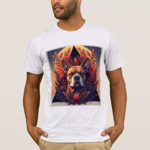 Camiseta Retrato de perro arte abstracto