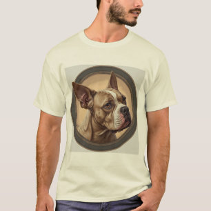 Camiseta Retrato de perro arte abstracto