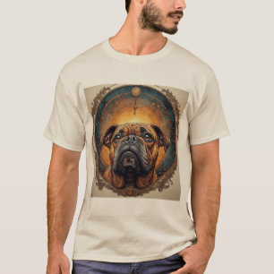 Camiseta Retrato de perro arte abstracto