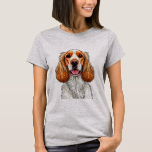 Camiseta Retrato de perro Cocker Spaniel inglés