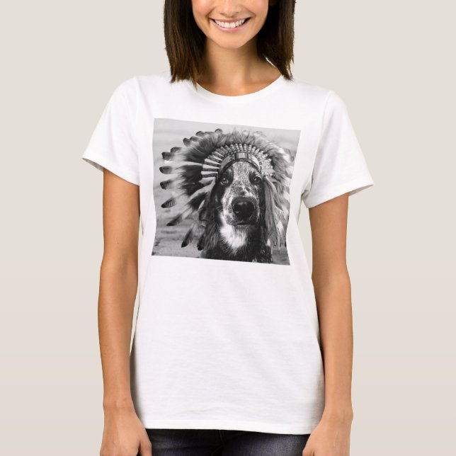 Camiseta Retrato de perro de rescate (Anverso)