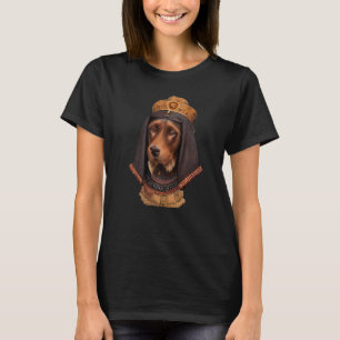 Camiseta Retrato de perro de un perro antiguo como Cleopatr