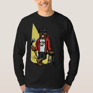 Camiseta Retrato de perro del comediante Rottweiler
