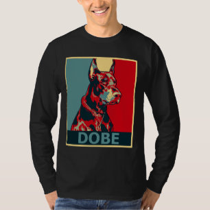 Camiseta Retrato de perro estético Doberman
