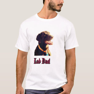 Camiseta Retrato de perro Labrador Retriever de chocolate l