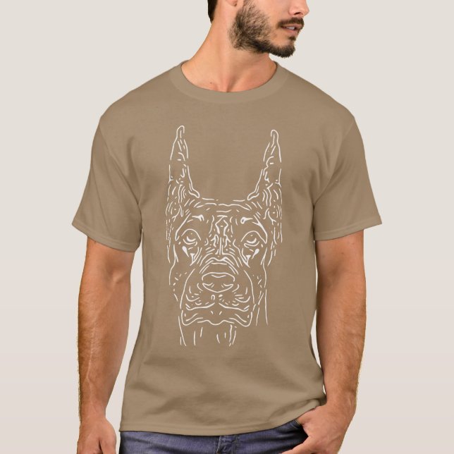 Camiseta Retrato de perro para regalo de dueños de perros o (Anverso)
