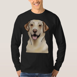 Camiseta Retrato de perro recuperador de labrador negro