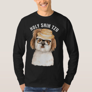 Camiseta Retrato De Perro Shih Tzu De Un Pequeño Br Shih Tz