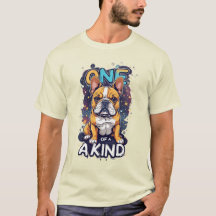 Retrato de Perro Único con Colores Intensos