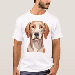 Camiseta Retrato de perro Vizsla húngaro minimalista en art