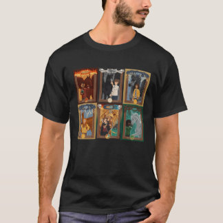 Camiseta Retrato de personaje de Skandar chica retro