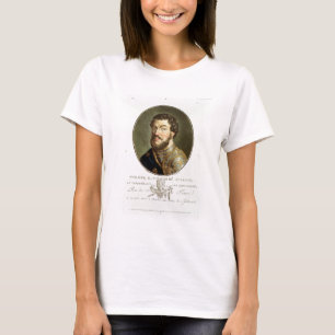 Camiseta Retrato de Philip II, llamado Augustus, rey del