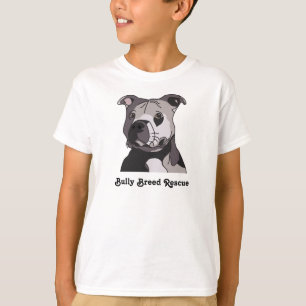 Camiseta Retrato de "Pit Bull Terrier", Bulldog americano d