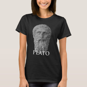 Camiseta Retrato de Plato en Mediotono