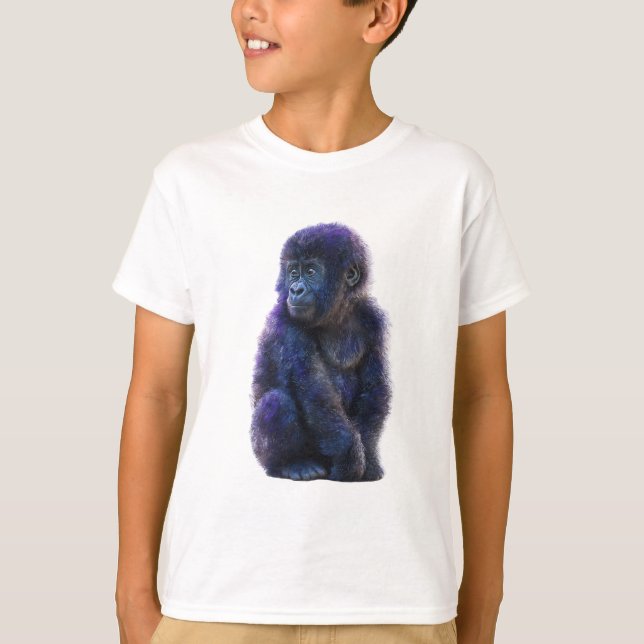 Camiseta Retrato de primate Deep Purple (Anverso)