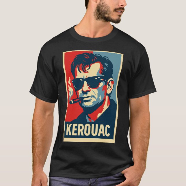 Camiseta Retrato de Rebelde Jack Kerouac (Anverso)