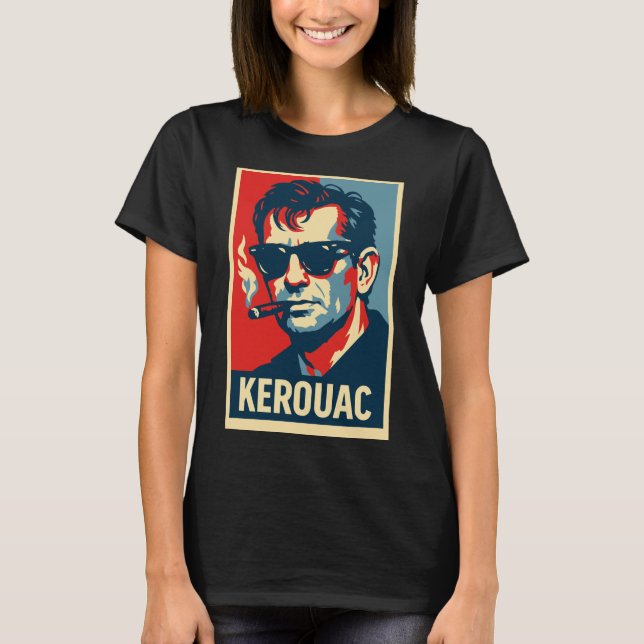 Camiseta Retrato de Rebelde Jack Kerouac (Anverso)