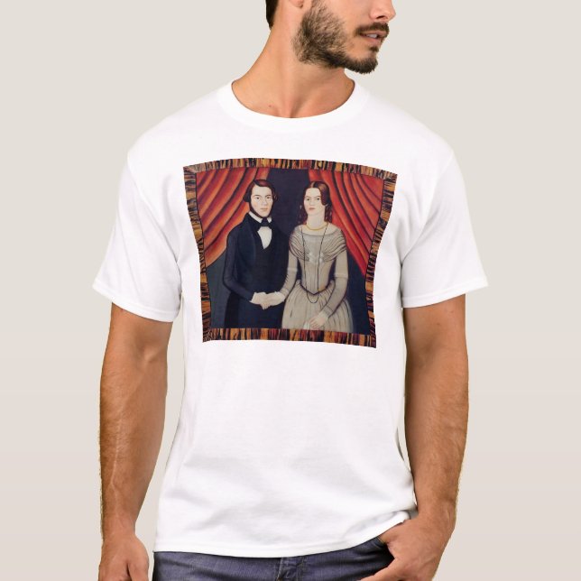 Camiseta Retrato de recién casados (Anverso)