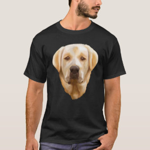 Camiseta Retrato de recuperador de labrador amarillo