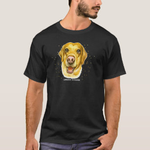 Camiseta Retrato de recuperador de labrador amarillo 4 Masc
