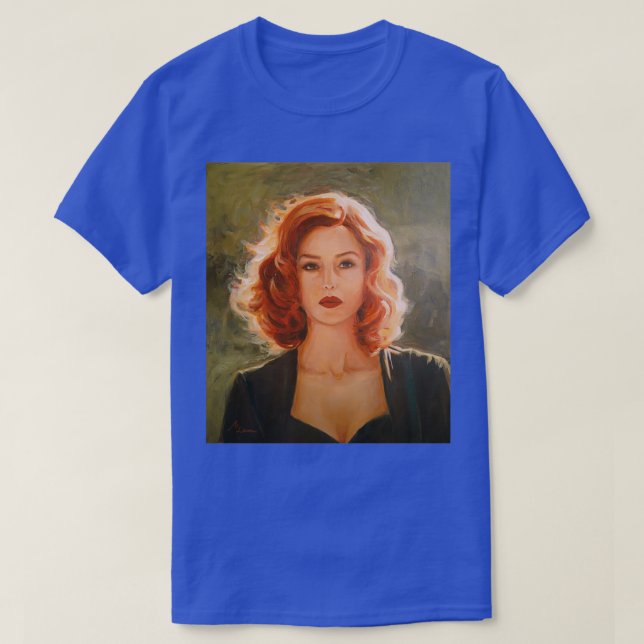Camiseta Retrato de Redhead Malena (Diseño del anverso)