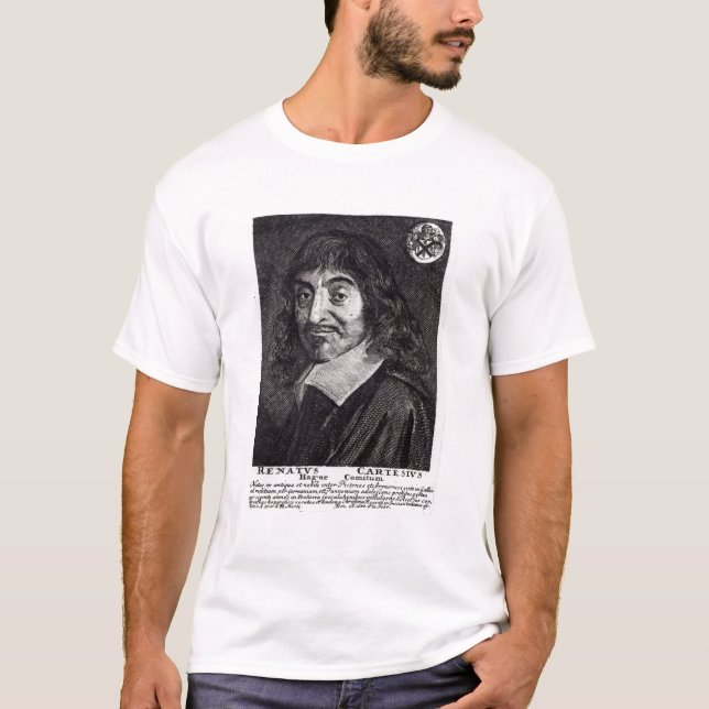 Camiseta Retrato de Rene Descartes (Anverso)
