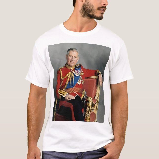 Camiseta Retrato de Rey Carlos III (Anverso)