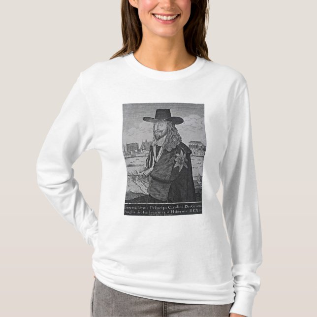 Camiseta Retrato de rey Charles I (Anverso)