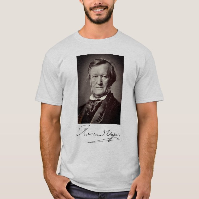 Camiseta Retrato de Richard Wagner (Anverso)