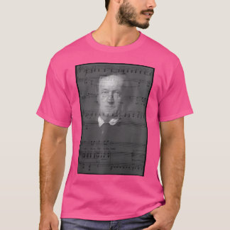 Camiseta Retrato De Richard Wagner Con Notaciones Musicales