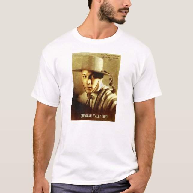 Camiseta Retrato de Rudolph Valentino (Anverso)