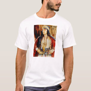 Camiseta Retrato de Rudolph Valentino como el jeque