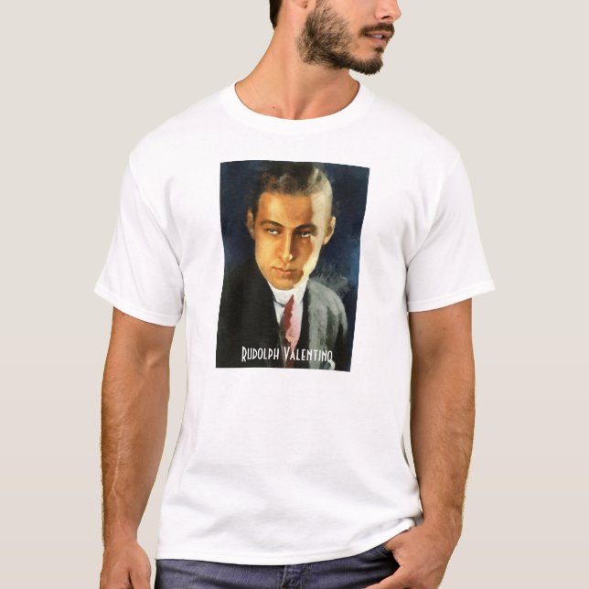 Camiseta Retrato de Rudolph Valentino como el jeque (Anverso)