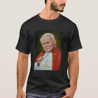 Camiseta Retrato de San Juan Pablo II, religioso