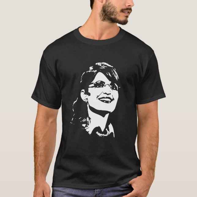 Camiseta Retrato de Sarah Palin (Anverso)